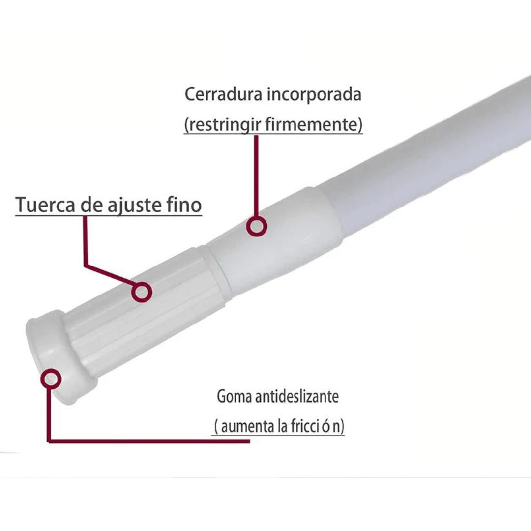 BARRA DE ALUMINIO AJUSTABLE Y EXTENSIBLE